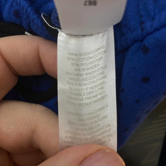 Z by Zella Joggers XLarge Womens Blue Galaxy Splatter Elastic Drawstring Waist - Picture 9 of 9